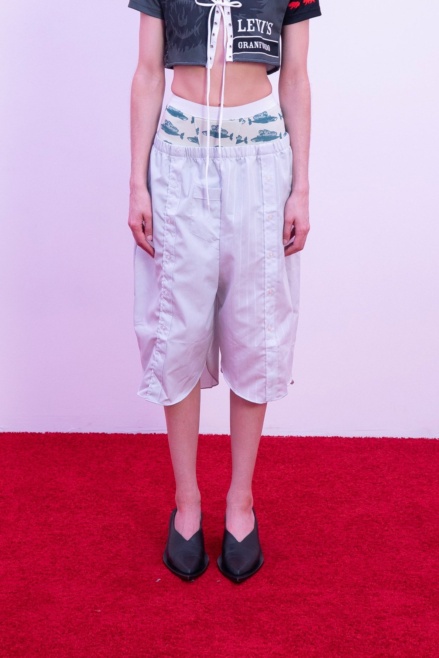 Oversized Layered Shorts