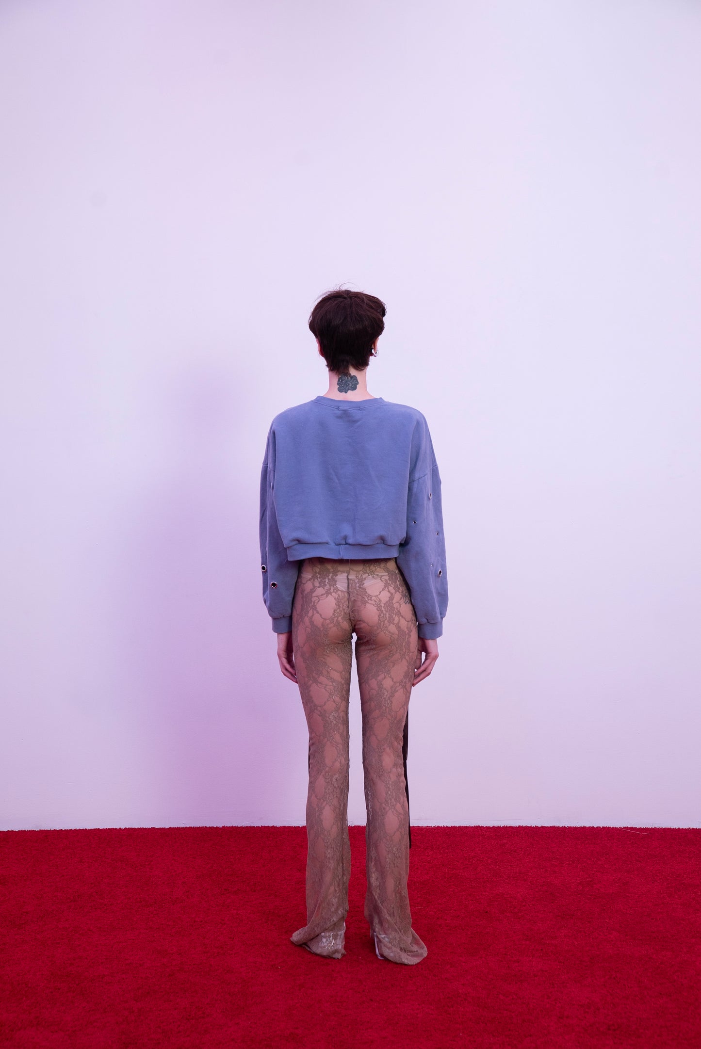 Pierced Sweater - purple