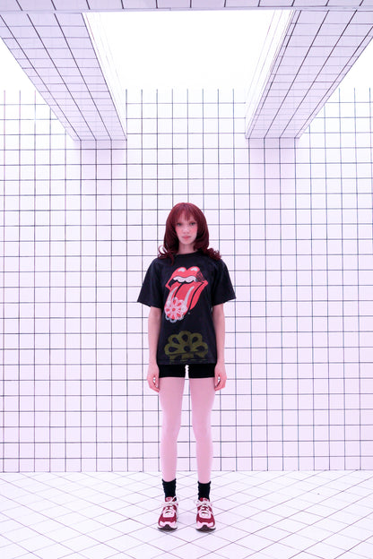 712PM x PURPUL Pierced Tee - Rolling Stones